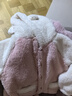 戴維貝拉（DAVE＆BELLA）兒童家居服套裝卡通男童上衣褲子兩件套毛絨女童睡衣秋冬新款童裝 淺粉色【現貨】 110 cm（建議身高100-110cm） 曬單實(shí)拍圖