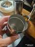 Ti artisan鈦工匠純鈦旅行茶具套裝戶外露營便攜鷹嘴泡茶器雙層快客杯鈦水杯 璀璨銀一壺四杯+茶葉罐旅行套裝 曬單實拍圖