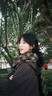 CACUSS圍巾女士秋冬季長(zhǎng)款大披肩外搭冬款護(hù)頸保暖圍脖女生生日禮物棕綠 曬單實(shí)拍圖