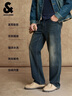 杰克·瓊斯（JACK&JONES）25年男裝秋季牛仔褲男905錐形水洗九分褲微彈休閑褲子四季恒溫 A14深牛仔藍 32 175 W32 曬單實(shí)拍圖