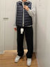 優(yōu)衣庫男裝高級輕型羽絨背心/休閑羽絨馬甲472294 09 黑色 M /170/92A 曬單實(shí)拍圖