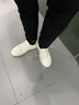皓頓（HAUT TON）【向佐同款】男鞋頭層牛皮舒適休閑鞋百搭小白鞋真皮一腳蹬板鞋子 白色 41 適合運動(dòng)鞋42碼 曬單實(shí)拍圖
