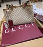 GUCCI古馳GG Emblem系列大號托特包 米色、深棕色和棕色 均碼 曬單實(shí)拍圖