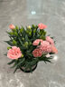 帶花苞發(fā)貨 · 康乃馨盆栽 · 陽臺室內(nèi)花卉盆栽辦公室鮮花綠植 粉色康乃馨【帶花苞】 曬單實拍圖