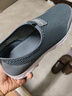 夏季新款網(wǎng)面男鞋透氣休閑運動(dòng)鞋男士一腳蹬旅游鞋套腳懶人鞋軟底 灰色 42 【標準運動(dòng)鞋碼】 曬單實(shí)拍圖