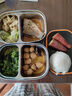 維艾（Newair）不銹鋼飯盒可微波爐加熱食品級(jí)分格餐盒學(xué)生專用上班族帶飯便當(dāng)盒 曬單實(shí)拍圖