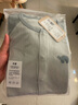 巴厘小豬新生兒嬰兒衣服a類純棉初生兒四季長袖空調(diào)服睡衣春季寶寶連體衣 月光銀   90cm 曬單實(shí)拍圖
