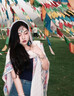 LZJV民族風(fēng)披肩斗篷女外套云南麗江大理旅游披風(fēng)外搭新疆西藏穿搭披風(fēng) 米白色（100-135CM） 曬單實(shí)拍圖