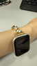 表帶哥適用蘋果手表表帶皮質(zhì)apple iwatchS10/S9/S8/S7夏季透氣四葉草表帶44/45/46MM米白金 曬單實(shí)拍圖