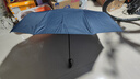 天堂 全自動雨傘三折 10骨加固一鍵開收易甩干簡約晴雨傘 藏青 曬單實拍圖