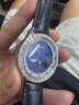冠琴冠琴手表男士全自動(dòng)機械表星空男表輕奢高級鑲鉆腕表 湖藍色 曬單實(shí)拍圖