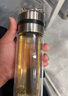 日本進(jìn)口茶水分離杯泡茶師450ML 雙層玻璃泡茶水杯保溫杯 泡茶師【高硼硅加厚底】 450ml 曬單實(shí)拍圖