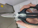 張小泉流線(xiàn)幾何·嵐影家用不銹鋼廚房剪刀(黑色) J200011 曬單實(shí)拍圖