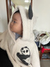 OAK FAMILY嬰兒斗篷外出防風(fēng)秋冬季寶寶披風(fēng)擋風(fēng)保暖兒童外套 奶白熊貓 90 cm 【推薦身高78-90cm】1-2歲 曬單實(shí)拍圖