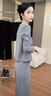 溫格芳休閑褲女2025秋季新款慵懶風(fēng)穿搭時(shí)尚運(yùn)動套裝氣質(zhì)顯瘦開衫闊腿褲 淺灰色 M 曬單實(shí)拍圖