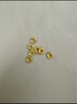 行金銀中黃金吊墜 足金999DIY盤纏金隔片 精美編繩吊墜送禮生日禮寶寶周歲 盤纏金吊墜(多顆)克重多退少補 約0.91克 曬單實拍圖