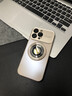 狄訊琪【不沾指紋l支架殼】適用蘋果16promax手機殼iphone15PM磁吸16pro鏡頭全包14防摔磨砂男女士高級感 【沙漠色】磁吸支架 iPhone 16 Pro Max 曬單實拍圖