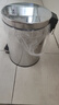 歐潤哲垃圾桶腳踏帶蓋5L鏡光不銹鋼客廳臥室廚房衛生間家用辦公內外雙桶 曬單實(shí)拍圖