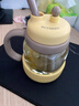 北鼎（Buydeem）新品茶水分離杯耐高溫玻璃杯便攜吸管茶杯禮物泡茶杯劃水鴨600ml 曬單實(shí)拍圖