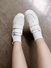 星期六厚底輕便小白鞋女款2025新款厚底休閑鞋魔術(shù)貼不累腳松糕鞋 米白 37 (235mm) 標(biāo)準(zhǔn)碼 曬單實(shí)拍圖