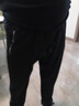 羅蒙（ROMON）加肥加大碼運動(dòng)男褲男士特大碼休閑褲胖子胖哥寬松肥佬深襠高彈力 黑色（單層春秋款） 8XL 曬單實(shí)拍圖