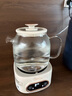 美的（Midea）花漾0膠水全玻璃全自動(dòng)養(yǎng)生壺 辦公室多功能煮茶壺 燒水壺恒溫電熱水壺煮茶器花茶壺1L YS10B101 曬單實(shí)拍圖
