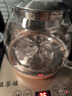 益茶福全自動(dòng)上水電熱水壺底部上水嵌入式茶臺(tái)功夫茶燒水壺飲水燒水一體機(jī)抽水玻璃煮茶壺保溫泡茶壺 SQ-008金色玻璃套裝 1L 曬單實(shí)拍圖