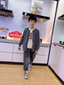 木木屋品牌童裝男童毛衣秋冬季兒童外套保暖小男孩針織開(kāi)衫中小童上衣潮 灰色 90 適合80-90年齡1-2歲左右 曬單實(shí)拍圖