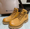 駱駝（CAMEL）馬丁靴男鞋冬季新款耐磨止滑增高厚底大黃靴戶(hù)外登山工裝靴子 G13W379132 金黃色(男款)  44 曬單實(shí)拍圖