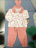 木木屋童裝女童秋裝套裝0-3歲寶寶衣服春秋嬰兒分體外出服兒童衛衣褲子 粉色 80 尺碼9-12月(建議75-85cm) 曬單實(shí)拍圖