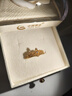 中國(guó)黃金（CHINA GOLD）皇冠黃金戒指女足金活口首飾戒指七夕情人節(jié)禮物送女友老婆生日 足金戒指_戀語(yǔ)禮盒 曬單實(shí)拍圖