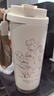 米小舒保溫杯女士高顏值咖啡杯陶瓷內(nèi)膽七夕情人節(jié)禮物送女友老婆水杯 曬單實拍圖
