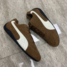 賽諾楓德訓(xùn)鞋男休閑復(fù)古阿甘鞋運(yùn)動(dòng)平底賽車鞋情侶百搭款經(jīng)典板鞋子 棕色 【樸彩英同款】 42 曬單實(shí)拍圖