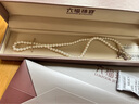 六福珠寶淡水珍珠項鏈Ag925約4-4.5mm小米珠項鏈鎖骨鏈 總重約10.82克 曬單實(shí)拍圖