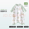 貝肽斯寶寶衣服春夏季薄款純棉嬰兒睡衣防踢被家居空調(diào)兒童睡裙連體衣 曬單實拍圖