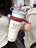 BABLOV保溫杯女士大容量高顏值學(xué)生冰霸杯茶水分離吸管水杯七夕禮物 曬單實拍圖