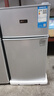 夏新冰箱小型租房用 一級能效冷 藏冷凍兩用1-2人家用小冰箱 出租房雙門電冰箱辦公室兩門 【一級能效】95L銀色升級加厚三天約一度電 曬單實(shí)拍圖