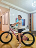 優(yōu)貝（RoyalBaby）兒童自行車(chē)男女童車(chē)腳踏車(chē)山地車(chē)6-7-10-12歲 小精靈20寸霞光粉 曬單實(shí)拍圖