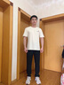 啄木鳥冰絲褲子男夏季薄款彈力速干高檔休閑褲男大碼透氣戶外運動直筒褲 黑色直筒+灰色直筒【2條裝】 XL 【115-135斤】 曬單實拍圖