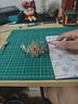 齊心（COMIX）A3雙面切割墊板 PVC材質(zhì)手工DIY桌面墊繪圖刻板 可水洗學(xué)生裁紙美工雕刻版防割墊 DS-513綠色 曬單實拍圖