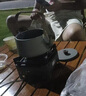 戶(hù)外燒水壺鋁合金便攜式木柄防燙鷹嘴壺露營(yíng)泡茶咖啡野營(yíng)裝備 1.1L 山川黑色 曬單實(shí)拍圖