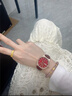 瑞士Longines浪琴手表女士全自動(dòng)機(jī)械表防水時(shí)尚真鉆專用夜光女表 1314玫金紅面-關(guān)注贈(zèng)送皮帶 32mm 曬單實(shí)拍圖