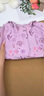 迷你巴拉【小軟皮三防】女童兒童寬松收腰連帽外套2025秋新品 花黃色調00303 100 曬單實(shí)拍圖
