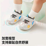 基諾浦（ginoble）學(xué)步鞋8-18個(gè)月步前鞋25年春季男女童鞋機能鞋GB2402白色/灰色 曬單實(shí)拍圖