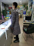 籬人歸情侶毛呢大衣男秋冬新款港風(fēng)潮流韓版千鳥(niǎo)格加厚中長(cháng)款風(fēng)衣女外套 灰色 春秋款 常規 XL 參考130-135斤 曬單實(shí)拍圖
