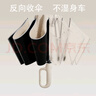 左都（ZUODU）全自動(dòng)遮陽(yáng)傘三折黑膠防曬防紫外線大號(hào)男女晴雨兩用反向太陽(yáng)傘 曬單實(shí)拍圖