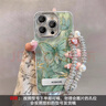 索利奧適用蘋(píng)果16Promax手機殼自帶鏡頭膜iPhone15Pro羽砂防摔硅膠保護套網(wǎng)紅高端女生款簡(jiǎn)約軟外殼 【綠墨竹蝴蝶】銀色羽紗鏡頭膜+支架+珍珠手鏈 蘋(píng)果15 曬單實(shí)拍圖