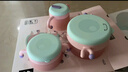 babycare兒童餐具輔食碗注水保溫碗不銹鋼叉勺寶寶吃飯喝水?huà)雰褐軞q禮盒粉 曬單實(shí)拍圖