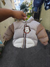 巴拉巴拉童裝嬰兒羽絨服寶寶外套冬裝造型時(shí)尚撞色可愛(ài)萌趣保暖 咖啡A51212-白鴨絨 90 （充絨量64g） 曬單實(shí)拍圖