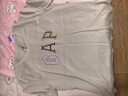 GAP女裝2025夏季新款純棉彩色膠印logo短袖T恤常規休閑上衣765994 灰白色 M (165/84A) 亞洲尺碼 曬單實(shí)拍圖